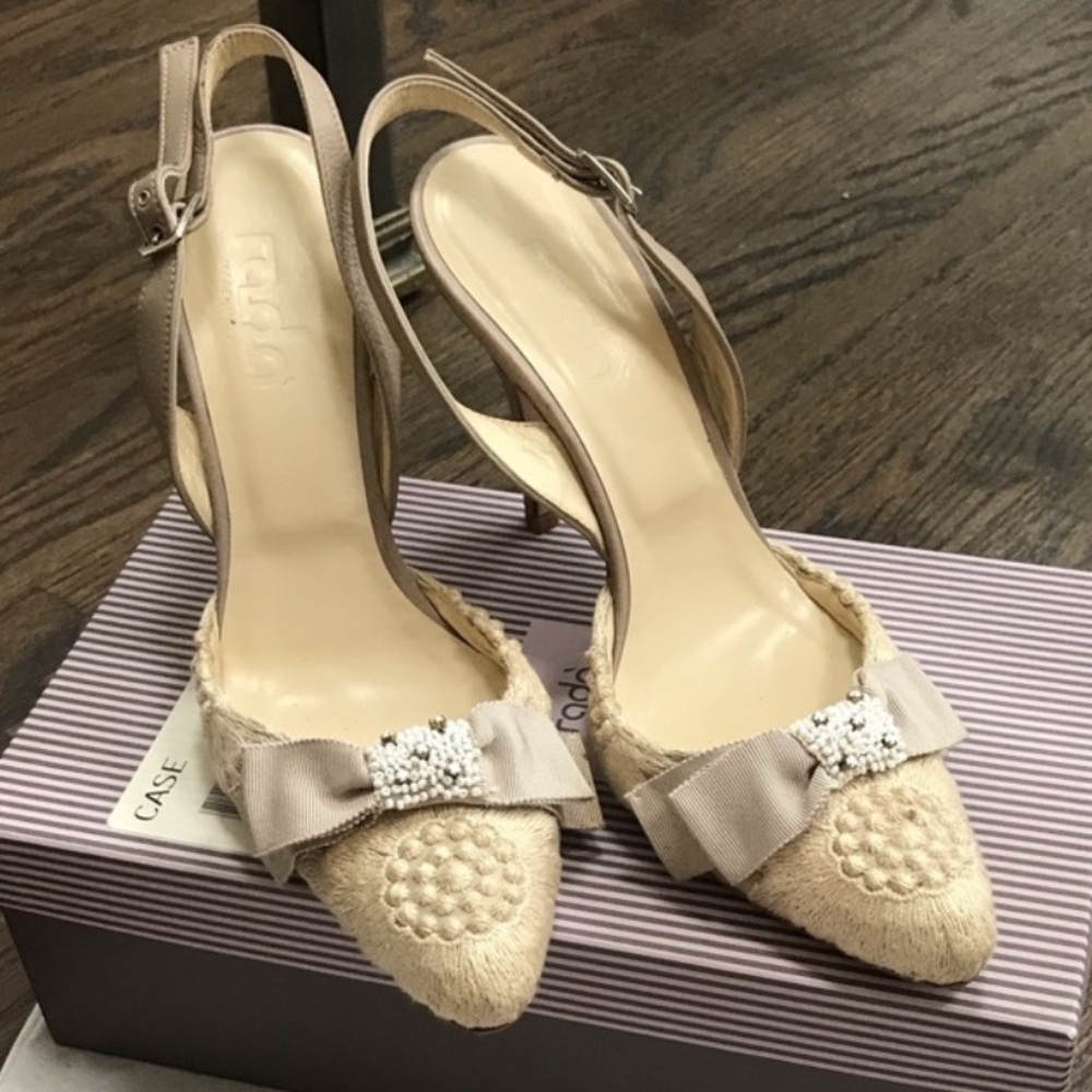 BHLDN Rada slingback size 38 made in Italy